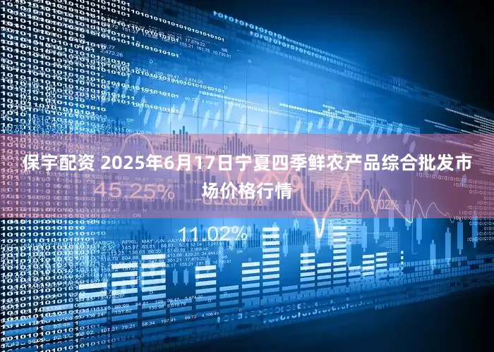 保宇配资 2025年6月17日宁夏四季鲜农产品综合批发市场价格行情